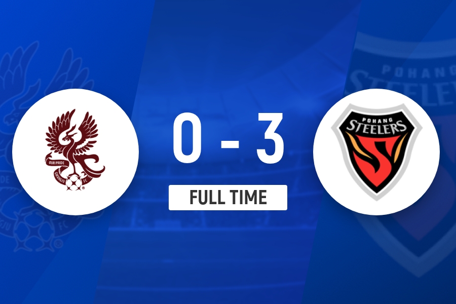 三球完胜!浦项制铁客场3-0光州FC