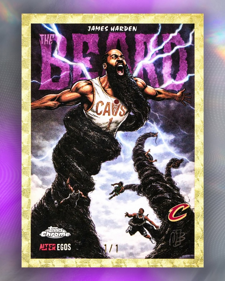 Topps为哈登发行“超级英雄大胡子”特种卡,胡子进化史同步曝光 Topps为哈登发行“超级英雄大胡子”特种卡,胡子进化史同步曝光