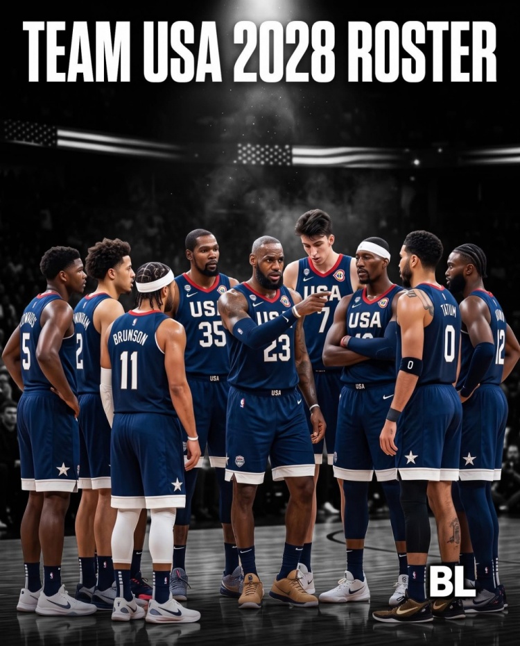 Basketball Ground预测2028奥运美国男篮名单:詹杜领衔,布伦森坎宁安哈利伯顿入选 Basketball Ground预测2028奥运美国男篮名单:詹杜领衔,布伦森坎宁安哈利伯顿入选