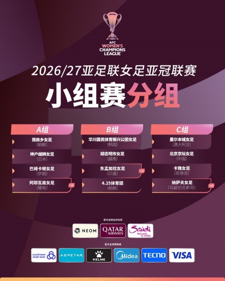足协:2025赛季女超冠军北京京坛女足将代表中国参加亚冠联赛 足协:2025赛季女超冠军北京京坛女足将代表中国参加亚冠联赛